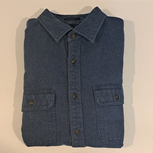 Banana Republic M Broken-In Heavy Weight Long Sleeve Standard Fit Button Down - Picture 7 of 13